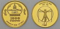 Mongolei 1000 Tögrög (Gold) 19 Staat Mongolei seit 1992. -
