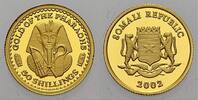 50 Shillings (Gold) 2002 Republik Somalia seit 1991. Polierte Platte
