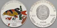 500 Won 1996 Korea Volksrepublik seit 1948. Polierte Platte, farbig