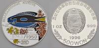 Korea 500 Won 1996 Volksrepublik seit 1948. Polierte Platte, farbig
