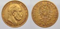 Preußen 10 Mark. Gold 1880 A Wilhelm I. 1861-1888. Sehr schön-vorzüglich