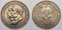 Preußen 3 Mark 1911 A Wilhelm II. 1888-1918. Fast stempelglanz-stempelglanz