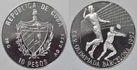 Kuba 10 Pesos 1992 Polierte Platte