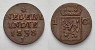 Niederlande-Niederländisch-Ostindien 1 Cent 1838 J Wilhelm I. 1815-1840. Sehr schön-vorzüglich mit schöner Patina und Glanz