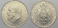 Bayern 3 Mark 1914 D Ludwig III. 1913-1918. Fast stempelglanz-stempelglanz