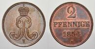Braunschweig-Calenberg-Hannover Cu 2 Pfennige Georg V. 1851-1866. -