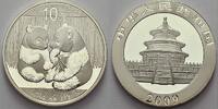 China 10 Yuan (Panda) 2009 Volksrepublik seit 1955. Stempelglanz