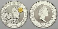Australien 1 Dollar (Kookaburra) 1997 Elizabeth II. seit 1952. Stempelglanz