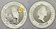 Australien 1 Dollar (Kookaburra) 1997 Elizabeth II. seit 1952. Stempelglanz