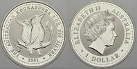 Australien 1 Dollar (Kookaburra) 2001 Elizabeth II. seit 1952. Stempelglanz