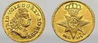 Brandenburg-Preußen 1/4 Dukat (Gold) 1714 Friedrich Wilhelm I. 1713-1740. Vorzüglich