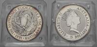 Australien 5 Dollars (Kookaburra) 1991 Elizabeth II. seit 1952. Stempelglanz, leichte Patina