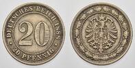 Kleinmünzen 20 Pfennig 1888 E Sehr schön-vorzüglich