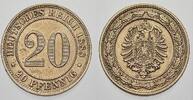 Kleinmünzen 20 Pfennig 1888 A Fast vorzüglich