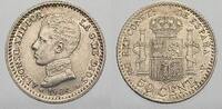 Spanien 50 Centimos Alfons XIII. 1886-1931. -
