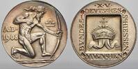 Schützenmedaillen Silbermedaille 1906 Bayern Hübsche Patina, vorzüglich