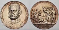 Personenmedaillen Silbermedaille 1915 Hindenburg, Paul von Beneckendorff und von *1847, +1934, Deutscher Reichspräside Hübsche Patina, min. Kratz...