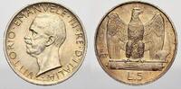 Italien-Königreich 5 Lira 1927 R Vittorio Emanuele III 1900-1946. Stempelglanz