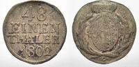 Sachsen-Albertinische Linie 1/48 Taler (Sechser) Friedrich August III. 1763-1806. -