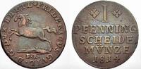 Braunschweig-Wolfenbüttel Cu Pfennig Friedrich Wilhelm 1806-1815. -