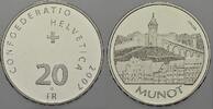 Schweiz-Helvetische Republik 20 Franken 2007 Stempelglanz