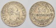Italien-Königreich 50 Centesimi 1863 T Vittorio Emanuele II 1849-1878. Sehr schön-vorzüglich