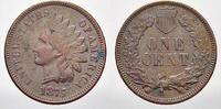 Indian Head One Cent 1875 Vereinigte Staaten von Amerika  Sehr schön+