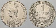 1 Rupie 1910  J Deutsch Ostafrika  Sehr schön+  /  vorzüglich