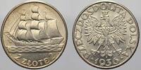 Polen-Republik 1918-1939 2 Zloty 1936 Republik Polen 1918-1939. Prachtexemplar. Fast stempelglanz
