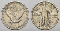1/4 Dollar 1918 Vereinigte Staaten von Amerika  Fast vorzüglich
