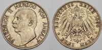 Anhalt 3 Mark Friedrich II. 1904-1918. -
