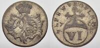 Sachsen-Weimar-Eisenach 6 Pfennig Anna Amalia 1758-1775. -