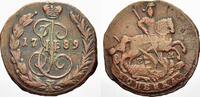 Russland Cu Kopeke Zarin Katharina II. 1762-1796. -