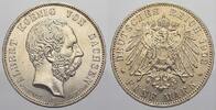 Sachsen 5 Mark Albert 1873-1902. -