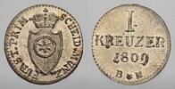 Frankfurt, Fürstprimatische Staaten 1 Kreuzer Carl Theodor von Dalberg 1806-1815. -