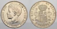 Spanien 5 Pesetas Alfons XIII. 1886-1931. -