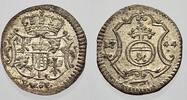 Sachsen-Albertinische Linie Pfennig Friedrich August II. 1733-1763, als August III. König von Polen und Großherzog von Litauen. -