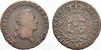 Polen Cu Dreigroschen Stanislaus August 1764-1795. -