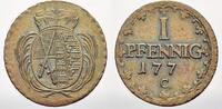 Sachsen-Albertinische Linie Cu Pfennig Friedrich August III. 1763-1806. -
