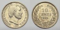 Niederlande-Königreich 10 Cents Wilhelm III. 1849-1890. -