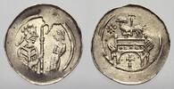 Frankreich-Straßburg, Bistum Pfennig Anonym 1250-1400. -