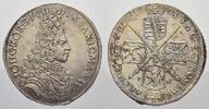 Sachsen-Albertinische Linie 2/3 Taler Johann Georg IV. 1691-1694. -