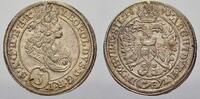 Schlesien-Der oberste Lehnsherr 3 Kreuzer. Leopold 1658-1705. -