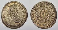 Schlesien-Der oberste Lehnsherr 1 Kreuzer 1695 Leopold 1658-1705. Sehr selten in dieser Erhaltung. V