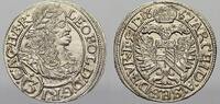 Schlesien-Der oberste Lehnsherr 3 Kreuzer Leopold 1658-1705. -