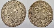 Haus Habsburg 3 Kreuzer (Groschen) Leopold I. 1658-1705. -