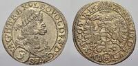 Haus Habsburg 3 Kreuzer (Groschen) Leopold I. 1658-1705. -
