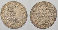 Schlesien-Der oberste Lehnsherr 3 Kreuzer Leopold 1658-1705. -