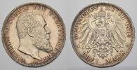 Württemberg 3 Mark Wilhelm II. 1891-1918. -