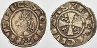 Frankreich-Meaux Bistum Denar Etienne de la Chapelle 1161-1171, . -